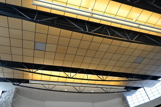 2/2/0.5mm 2'x2' Square Shape Microperforated Wooden Sound Absorbing Wall Acoustic Panels