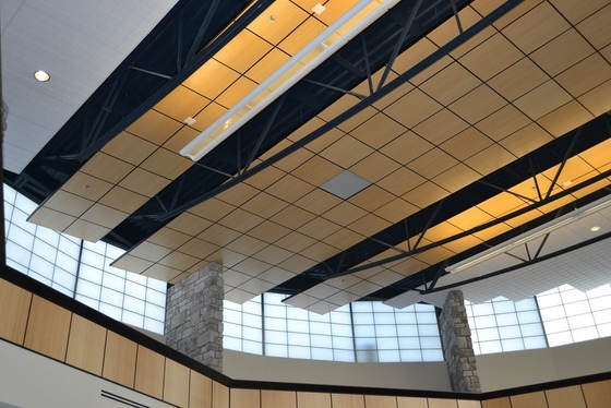 2/2/0.5mm 2'x2' Square Shape Microperforated Wooden Sound Absorbing Wall Acoustic Panels