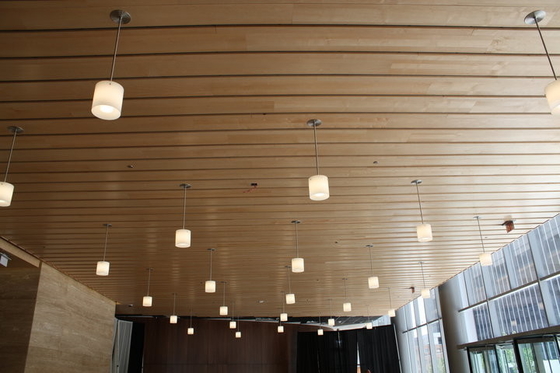 2/2/0.5mm Micro Planks Perforated Wooden Sound Absorbing Wall Ceiling Acoustic Panels