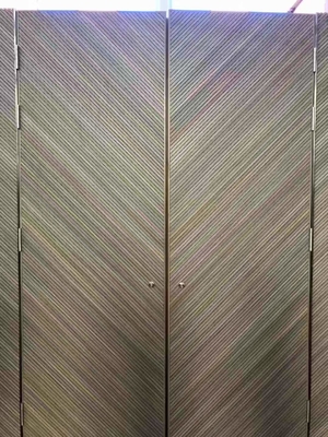 6/2mm Office Veneer Linear Grooved Acoustic Wall Panels Sound Absorption Isolation Board