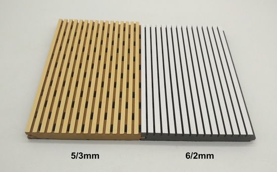 5/3mm Indoor Stadium Grooved Acoustic Wall Panels Sound Absorption Isolation Board