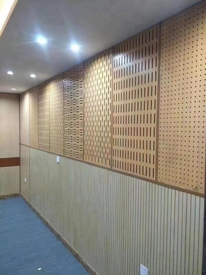 Studio Customized Slot Grooved Acoustic Wall Panels Sound Absorption Isolation Board