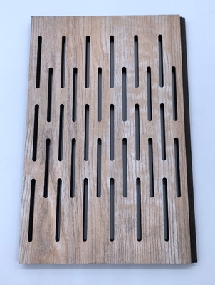 Studio Customized Slot Grooved Acoustic Wall Panels Sound Absorption Isolation Board