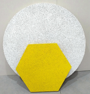 Office Ceiling Baffles RAL White Wood Wool Cement Acoustic Panels Sound Absorption Board