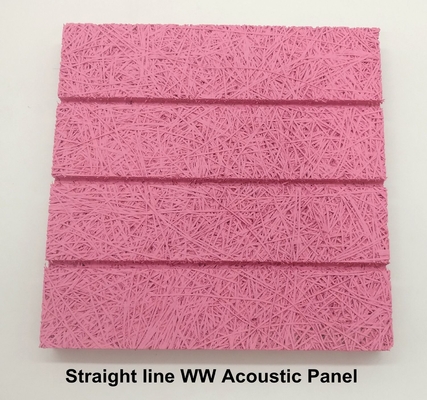 Ceiling Baffles Black Wood Wool Cement Acoustic Panels Soundproofing Isolation Board