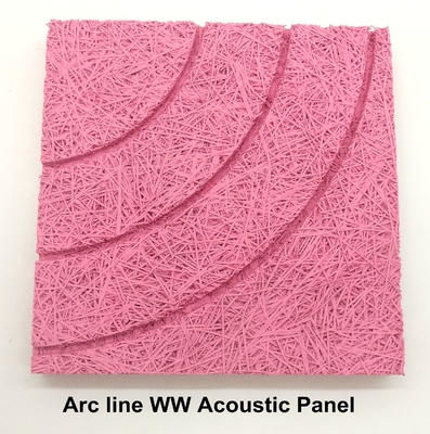 Ceiling Baffles Black Wood Wool Cement Acoustic Panels Soundproofing Isolation Board