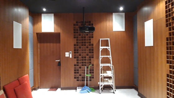 2/2/0.5mm Home Cinema Microperforated Wooden Sound Absorbing Wall Acoustic Panels