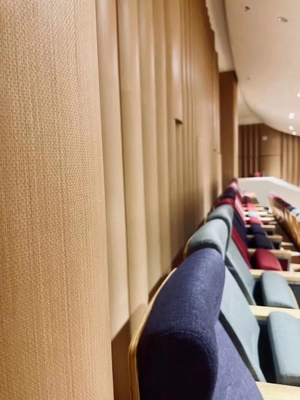 2/2/0.5mm Curved Microperforated Wooden Sound Absorbing Wall Acoustic Panels