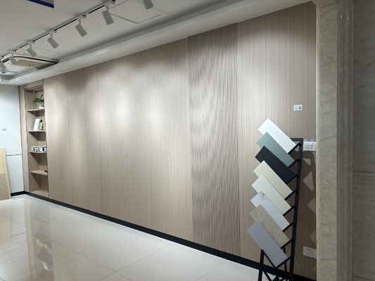 4'x8' Office Showroom 0.5mm Micro Perforated Acousitc Wood Panels Sound Insulation Board