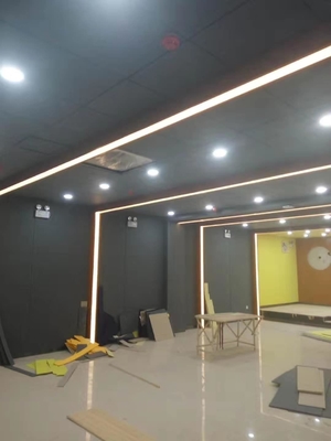 Black Laminate Formica Auditorium NANO Microperforated Sound Absorption Wall Panels