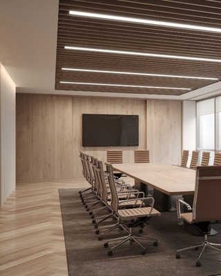 Office Meeting Room 2/2/0.5mm NANO Microperforated Acoustic Panels Sound Absorption Board