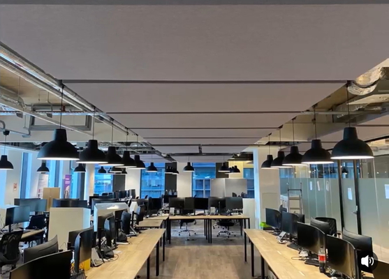 Office Ceiling Tile Soundproofing Fabric Wrapped Acoustical Panels Absorbing Board