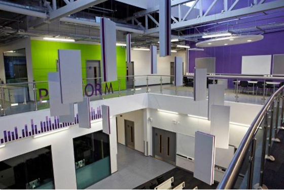 Suspended Ceiling Acoustic Panels Fabric Wrapped Sound Absorbing Wall Fiberglass Board