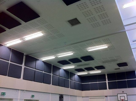 Fabric Wrapped Acoustic Panels Sound Absorbing Wall Fiberglass Board
