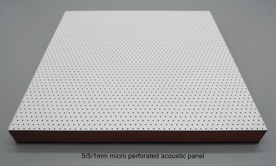 2/2/0.5mm Microperforated Decorative Acoustic Suspended Ceiling Sound-Absorbing Panel