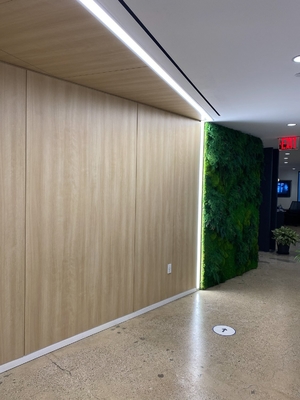Seamess Woodgrain Aluminium Panels Microperforated Metal Wall Soundproofing Board