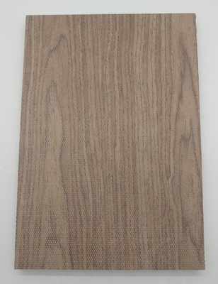 Cafe Canteen Walnut Veneer Ceiling Tile 2/2/0.5mm Microperforated Acoustic Panels