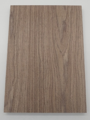 Cafe Canteen Walnut Veneer Ceiling Tile 2/2/0.5mm Microperforated Acoustic Panels
