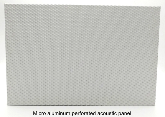 Non-combustible Seamless Metal Ceiling Microperforated Acoustic Panel Soundproof Board