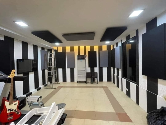 Recorded Studio Room Fabric Wrapped Acoustical Wall Panels Sound Absorbing Board