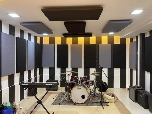 Recorded Studio Room Fabric Wrapped Acoustical Wall Panels Sound Absorbing Board