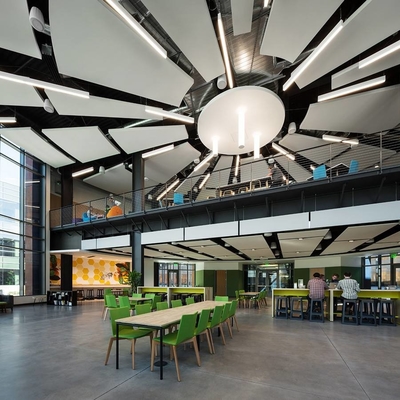 Open Office Seamless Metal Ceiling Microperforated Acoustic Panel Soundproof Board