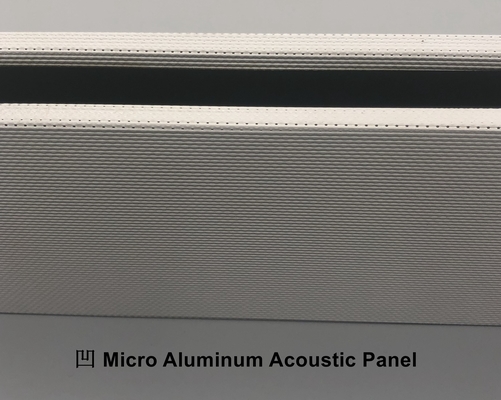 Metal Ceiling Tiles Baffles Woodgrain Microperforated Acoustic Panels Soundproof Board