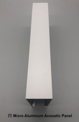 Metal Ceiling Tiles Baffles Woodgrain Microperforated Acoustic Panels Soundproof Board