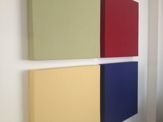 Stretch Fabric Wrapped Acoustical Wall Panels Easy Installation Sound Absorbing Board