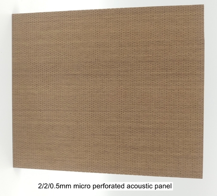 Fireproof High Sound Absorption 2/2/0.5mm Microperforated Acoustic Wall Panels