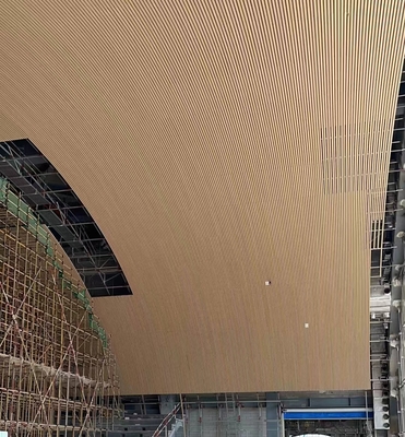 Seamless Ceiling Tile High Absorption Wooden Grooved Acoustic Panels Soundproofing Board