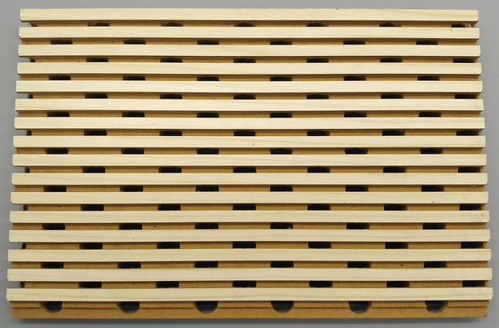 Seamless Ceiling Tile High Absorption Wooden Grooved Acoustic Panels Soundproofing Board