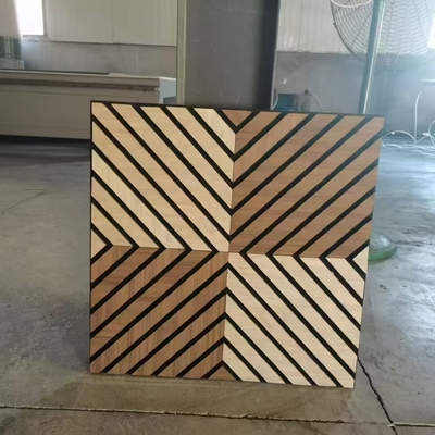DIY Easy Installation Wooden Akupanel Grooved Acoustic Panels Soundproofing Board