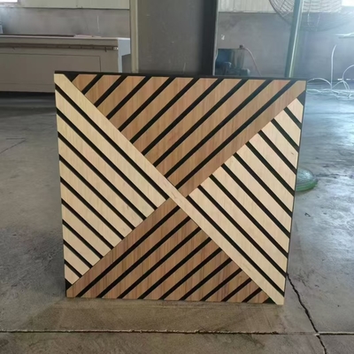 DIY Easy Installation Wooden Akupanel Grooved Acoustic Panels Soundproofing Board