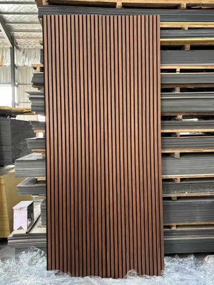 Black Color Timber Decorative Wall Panels Akupanel Felt Acoustic Soundproofing Board