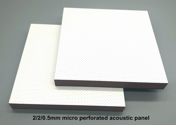Yoge Room Ceiling Tile 2/2/0.5mm Microperforated Acoustic Panels Soundproofing Board