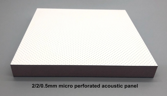 Yoge Room Ceiling Tile 2/2/0.5mm Microperforated Acoustic Panels Soundproofing Board