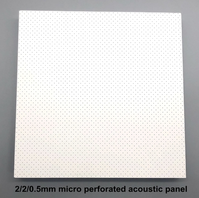 Yoge Room Ceiling Tile 2/2/0.5mm Microperforated Acoustic Panels Soundproofing Board