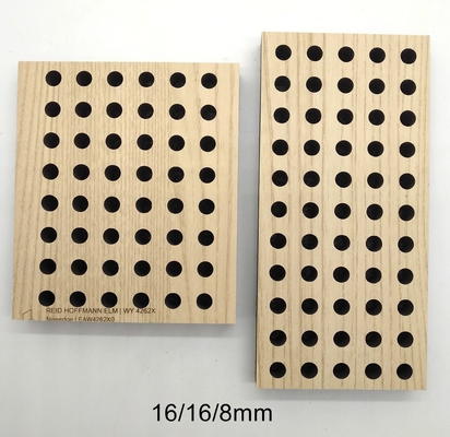 Office Sound Absorption Wall Panel 16/16/6mm Perforated Acoustic Board