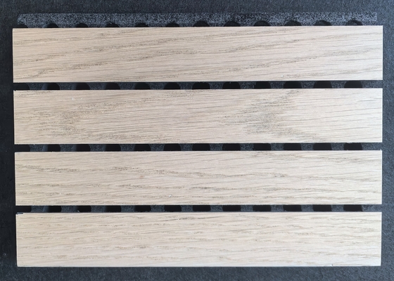 Grooved Pattern Timber Decorative Wall Panels Akupanel Felt Acoustic Board Easy Installation
