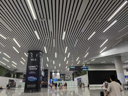 Ceiling Tiles Woodworks Slat Grille Metal Decorative Panels Sound Absorption Strip
