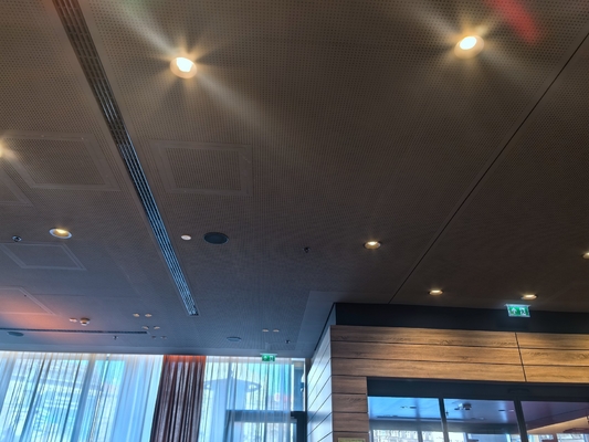 Shopping Mall Ceiling Tiles Customs Design Pattern Aluminum Perforated Acoustic Panels