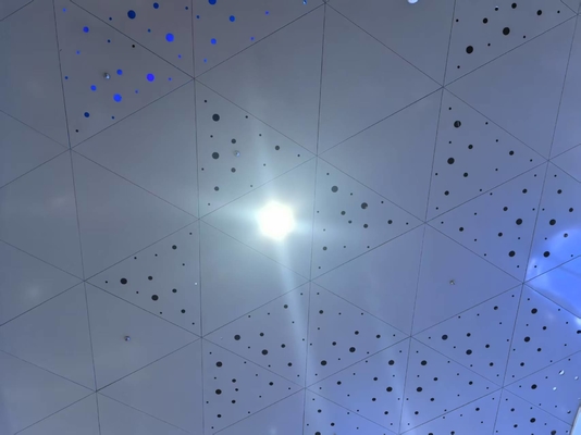 Shopping Mall Ceiling Tiles Customs Design Pattern Aluminum Perforated Acoustic Panels
