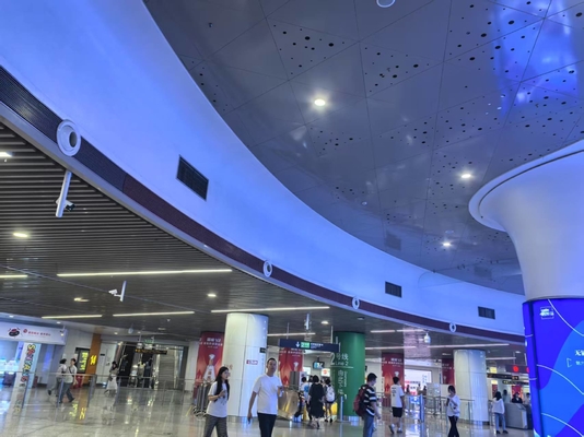 Shopping Mall Ceiling Tiles Customs Design Pattern Aluminum Perforated Acoustic Panels