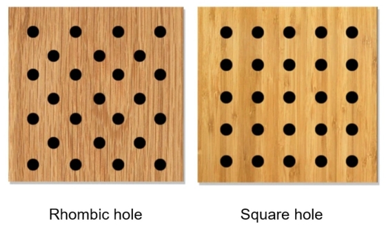 Office Wall Sound Absorption Wooden Perforated Acoustic Panel Soundproofing Board