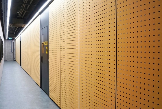 Office Wall Sound Absorption Wooden Perforated Acoustic Panel Soundproofing Board