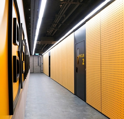 Office Wall Sound Absorption Wooden Perforated Acoustic Panel Soundproofing Board