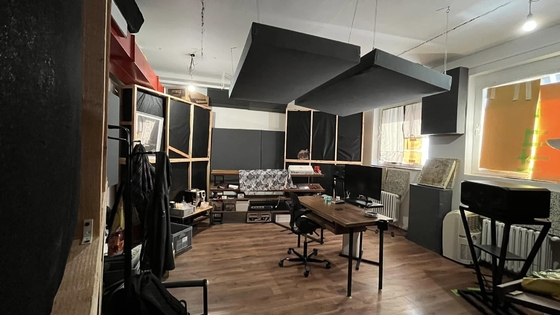HIFI Studio Ceiling Sound Absorbing Fabric Wrapped Acoustical Panels Soundproofing Board