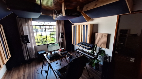 HIFI Studio Ceiling Sound Absorbing Fabric Wrapped Acoustical Panels Soundproofing Board