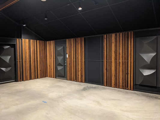 HIFI Studio Room Customized Wooden Slot Acoustic Wall Panels Sound Absorption Board